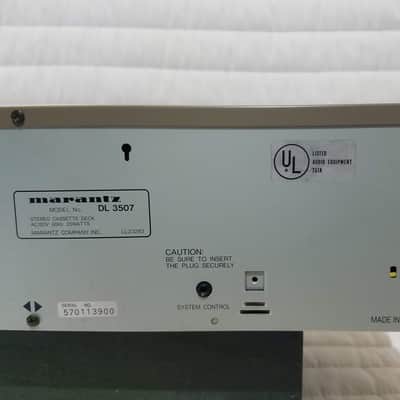 Marantz DL -3507 stereo cassette player Champagne image 6