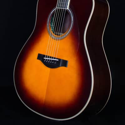 Yamaha LL-TA TransAcoustic Dreadnought, Brown Sunburst with Hard Bag image 2