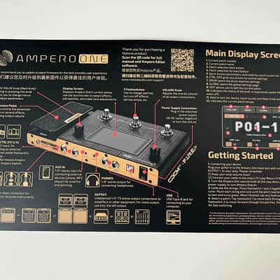 Hotone Ampero One MP80 Amp Modeling Effects Processor with 9volt Power Supply image 9
