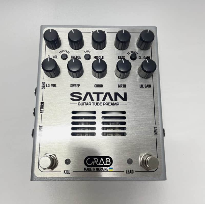 Crab Guitar Effects SATAN Ola`s Sound Preamp Fortin Randall Amp in a box High gain lead Metal Distorion Overdrive Pedal Blues Rock Drive EQ image 1
