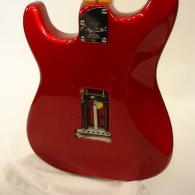2005 Fender American Deluxe Strat V Neck Electric Guitar, Maple Fingerboard, Candy Apple Red w/ Case image 17