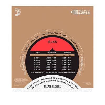 EJ45-3D Pro-Arté Nylon Normal Tension D'Addario image 7