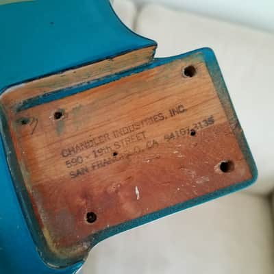 Chandler Super Strat Body And Neck - 80s? 90s? Blue Flame - Similar to Kramer or Jackson image 12