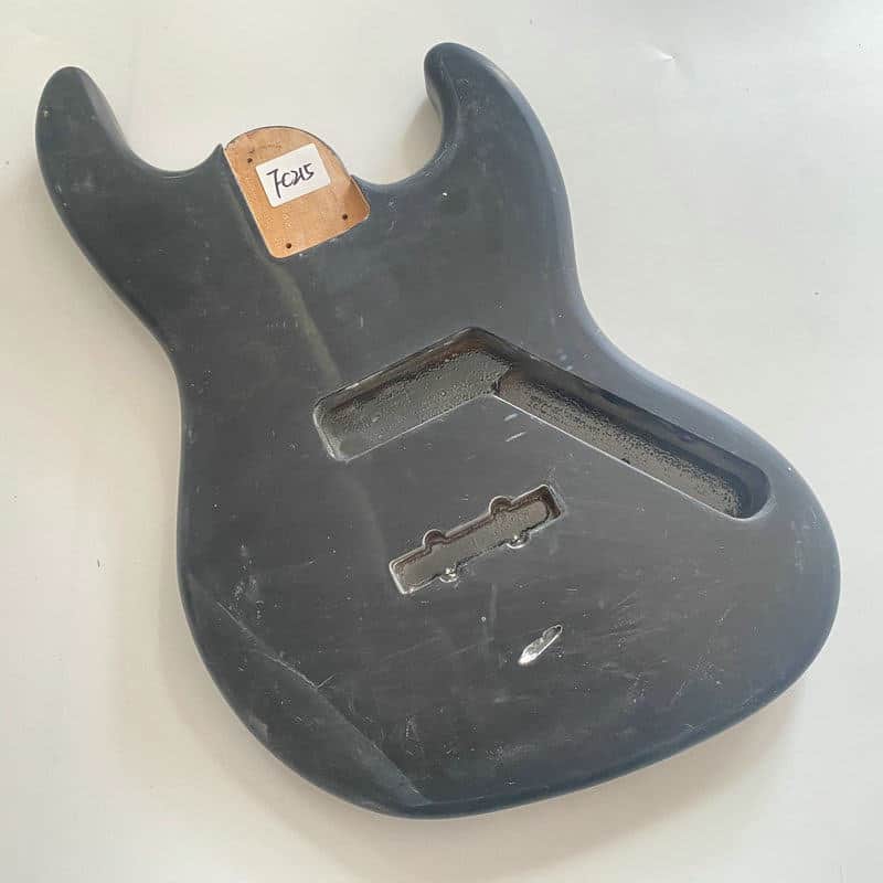 Black Basswood Jazz Bass Style Body image 1