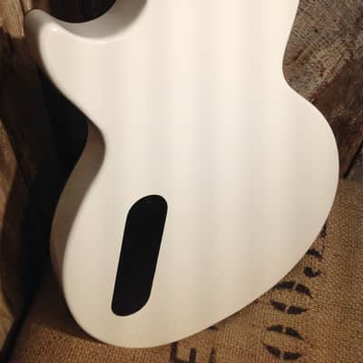 USED EPIPHONE LES PAUL BARITONE GUITAR WHITE image 2