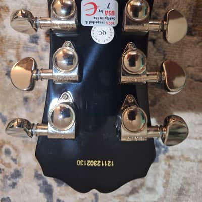 Epiphone Les Paul Standard Ebony Black 2012 Made in Indonesia image 6