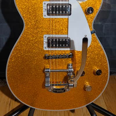Gretsch 2025 G5230T Electromatic Jet FT Bigsby 2025 Gold Sparkle w/ Matching Gretsch HSC image 6