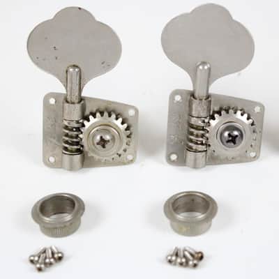 1977 Vintage Fender Mustang/Musicmaster/Coronado II Bass Nickel Tuners Set 1970s USA image 4