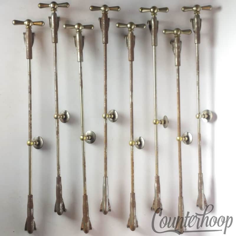 *Ludwig 8x Bass/Snare Drum x12" Bow-Tie Single-Tension T-Rods+Claws+Eyelets/Lugs image 1