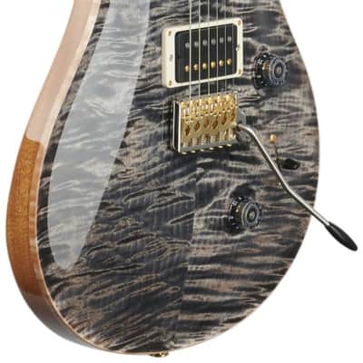PRS Paul Reed Smith Custom 24 Pattern Thin 10 Top Electric Guitar (with Case), Charcoal Burst image 4