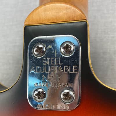 Univox U1825 Coily Hollowbody Electric Guitar Sunburst image 9