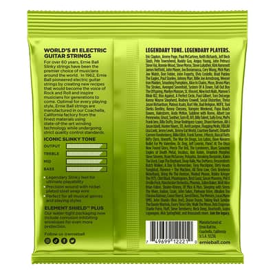 Ernie Ball 2221 Regular Slinky Nickel Electric Guitar Strings 10-46 (5pk) image 3