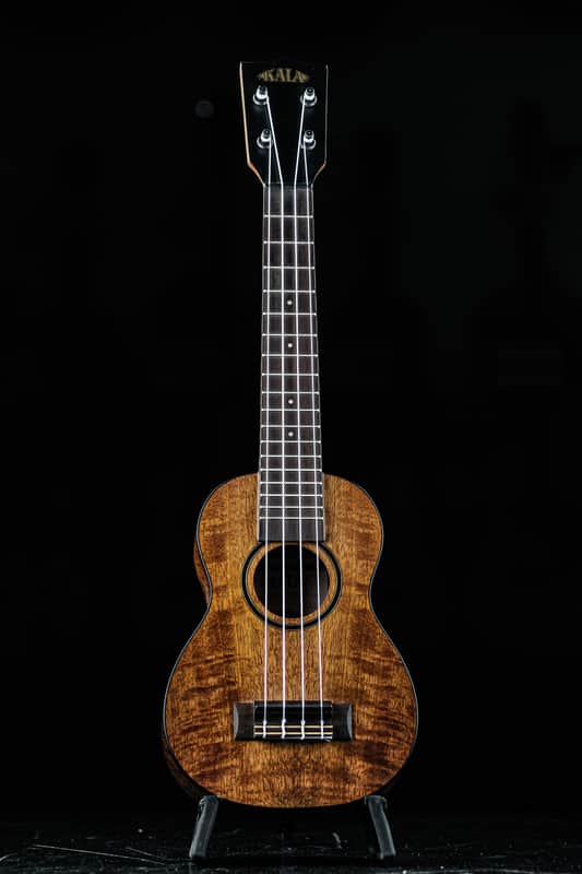 2024 Kala KA-CM-SLN Soprano Ukulele curly mango image 1