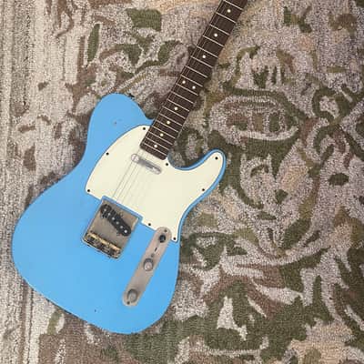 LSL T Bone Tele Masterbuilt By Chris Fleming Lake Arrowhead Blue image 1