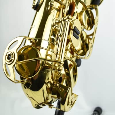 King LE-300 Alto Saxophone USA Made Student Alto High F# w/ Case image 7