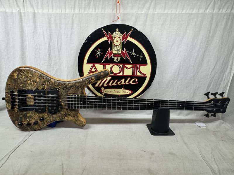 Warwick Limited Edition #39 of 100 Teambuilt Corvette $$ Double Buck 5-String Bass 2019 - Natural Transparent Satin Multicolor image 1