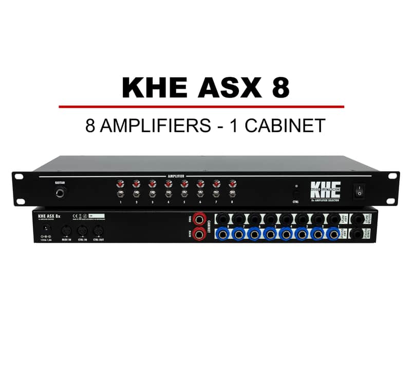 ギター KHE ASX 8 8x Amplifier Switcher ASX 8 - Amplifier Switcher — KHE Audio | Amp Cab Switchers
