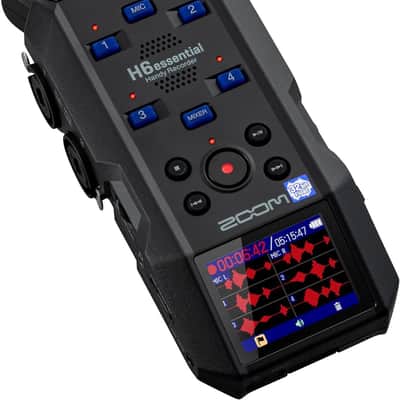 Zoom H6essential (2024 Model, Essential Series) with 32-Bit Float, Accessibility, 6-Track Recorder, Stereo Microphones, 4 XLR/TRS Inputs, USB Audio Interface, for Musicians, Podcasters, & Filmmakers image 7