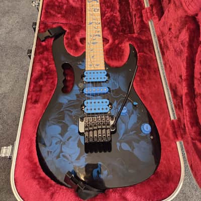 Ibanez Jem Jem77P in blue floral pattern image 1
