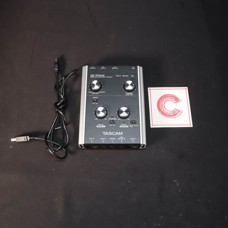 TASCAM US-122 MKII USB Audio Interface 2010s - Black image 1