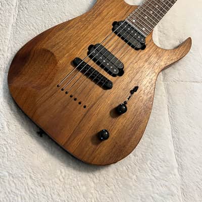 Custom Ibanez 7 String 25.5" Scale w/ Australian "Koa" aka Tasmanian Blackwood Body In Great Condition image 2