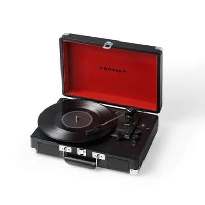 Crosley CR8005F-BK Cruiser Plus Record Player with Bluetooth - Black / Red image 10