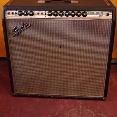Fender Blackfaced Drip Edge Super Reverb (1969) image 1
