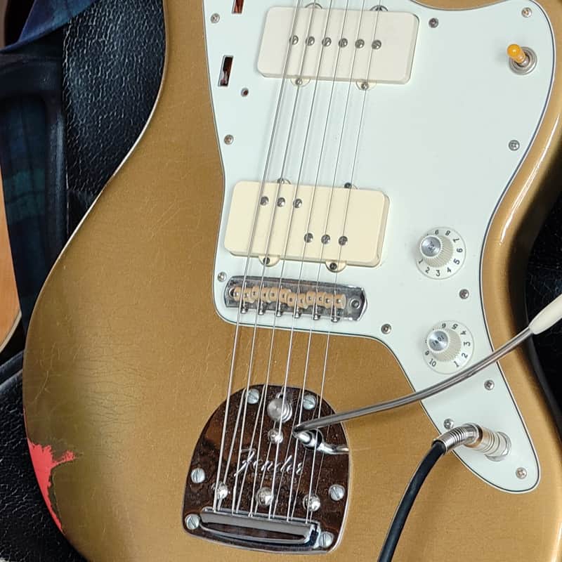 Staytrem Johnny Marr Jaguar Jazzmaster guitar bridge with Graphtech frictionless saddles image 1