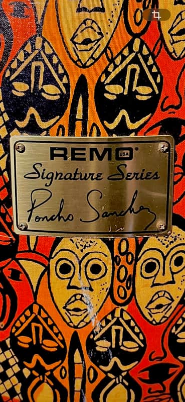 Remo 11.75” Poncho Sánchez Conga 2006 - Multi-Mask Graphic image 1