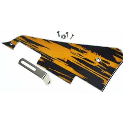 Tawny Stripe LP Guitar Pickguard with Nickel Stainless Steel Bracket and Steel Mounting Screws for USA Les Paul image 5
