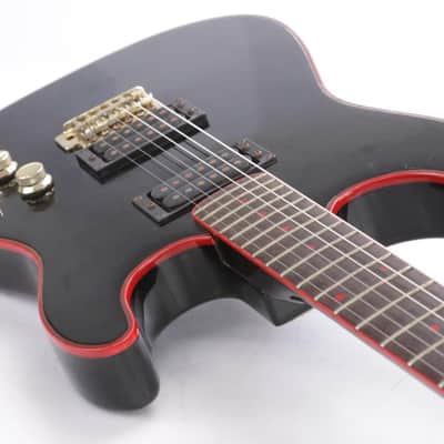 1980's Cort Black & Red Electric Guitar w/ Jackson Style Headstock #43829 image 9