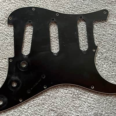 1973 1974 1975 1976 Fender Stratocaster guitar pickguard black image 1