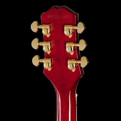Epiphone Les Paul Custom Figured Heritage Cherry Sunburst with Gig Bag image 8