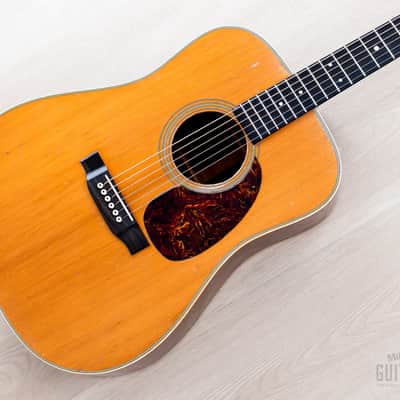 1968 Martin D-28 Vintage Dreadnought Acoustic Guitar, Brazilian Rosewood w/ Case image 1