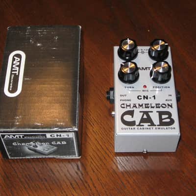 AMT CN-1 Chameleon Cab Simulator silver with box, aux in, phones out, cool! image 2
