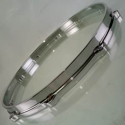 Gretsch 14"Die-Cast 10Lug Snare Drum Batter Rim/Hoop Vintage Chrome#4158 70s SSB image 2