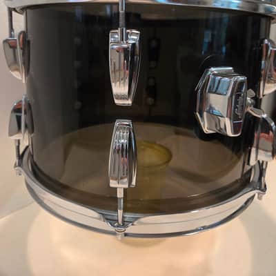 13" Ludwig  Vistalite tom - Smoke black, mid 70's image 6