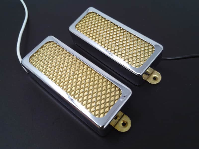 True Custom Shop® Gold Foil Mini Humbucker Neck Bridge Pickup Set for Gibson & Epiphone Firebird image 1