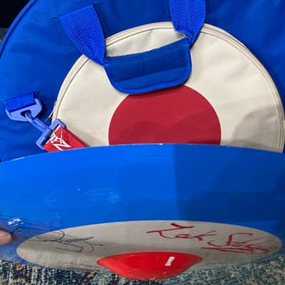 Zak Starkey's The WHO Zildjian Custom "RAF Target" Logo 22" Cymbal from Super Bowl 2010 Halftime Show. Signed by The WHO!! image 18