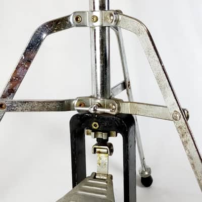 *Slingerland Hi-Hats Cymbals Stand Buddy Rich Dynamo Chrome USA Vintage 60s-70s* image 4