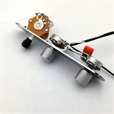 Full Alpha Size Potentiometers orange cap, TELE Guitar Wiring Harness Prewired TELE ASSEMBly Unit image 7