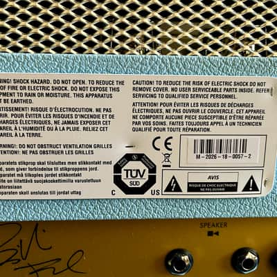 Marshall 1959BJA Billie Joe Armstrong Signature Handwired JMP Reissue 100-Watt Guitar Amp Head 2026 - Blue image 17