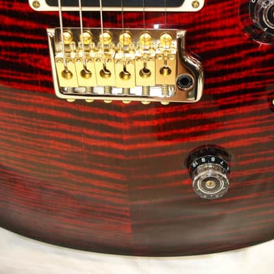 PRS Paul Reed Smith Custom 24 "Floyd" 10-Top Guitar, Rosewood Fretboard, Fire Red Burst image 7