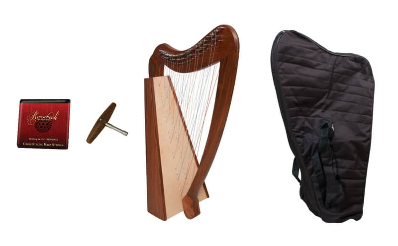 Celtic Cross Irish Strung Harp: 38 Strings Pro Quality Solid Rosewood Irish Celtic Cross Strung Harp image 1