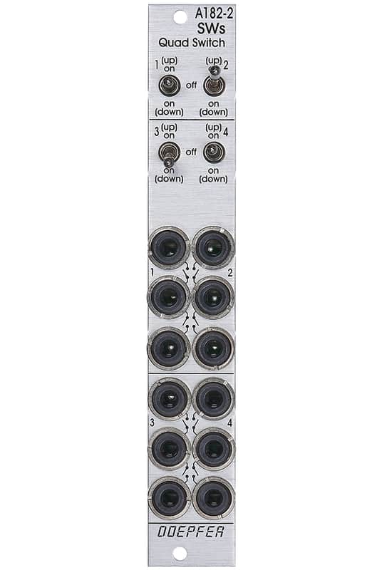 Doepfer A-182-2 Quad switch (Slim line series) eurorack module image 1