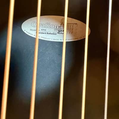 Ovation 1711 Balladeer Early 80s - Natural OHSC image 8