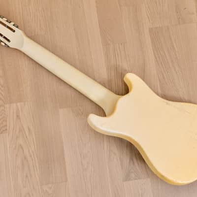 1967 Mosrite Melobar Walt Smith Electric Lap Steel Guitar White, 100% Original w/ Case image 16