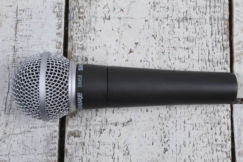 Shure SM58 Dynamic Vocal Microphone Cardioid Pickup Pattern with Clip and Pouch image 1
