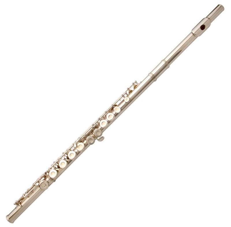 Oxford IF-1 16-Hole Nickel Plated Flute – Student Flute Outfit w/ Case image 1