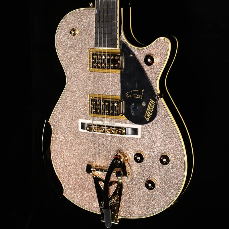 Gretsch G6134TG-LTD Limited Edition Penguin With String-Thru Bigsby Champagne Sparkle (332) image 1